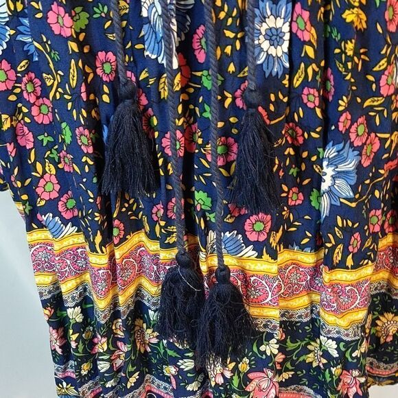 R. Vivimos Floral Boho Mini Dress - Picture 3 of 7